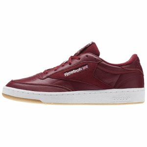 Adidasy Męskie Reebok Club C 85 ESTL Bordowe/Białe/Bordowe PL 36JAXYS